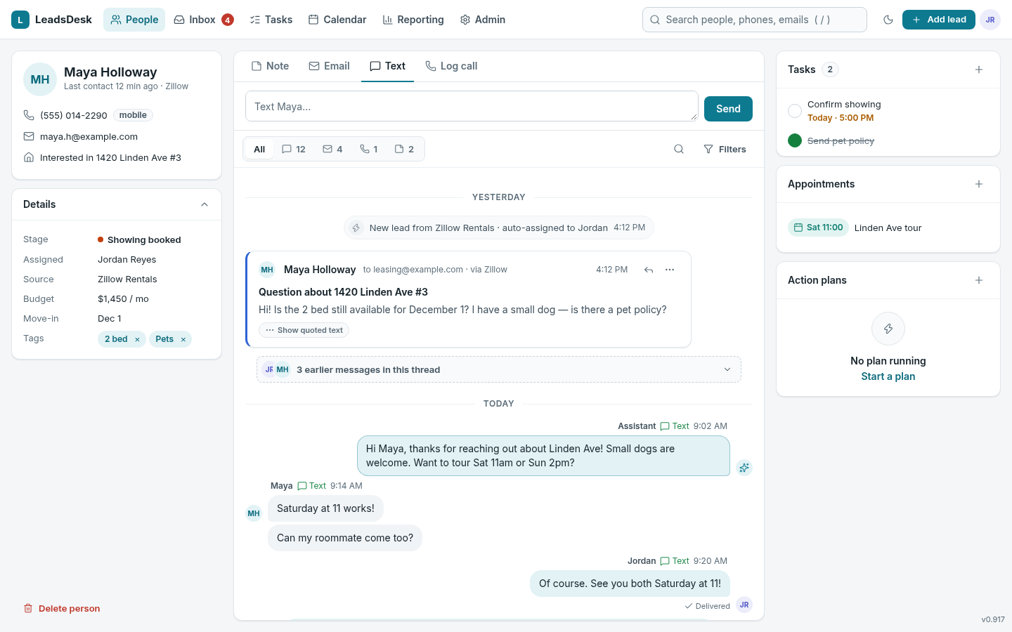 Person page with timeline redesigned, light